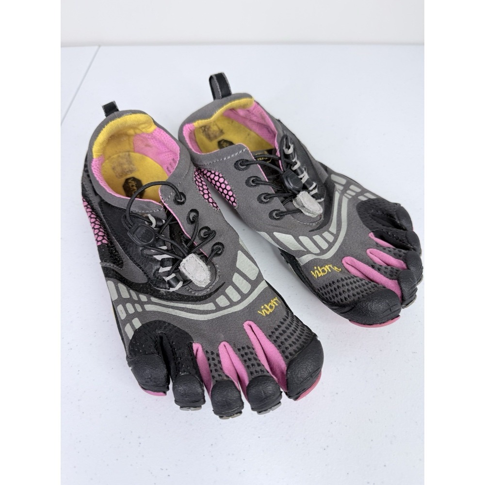 Vibram FiveFingers KMD Sport LS W3753 Womens Size 40 Black Pink Barefoot Shoes